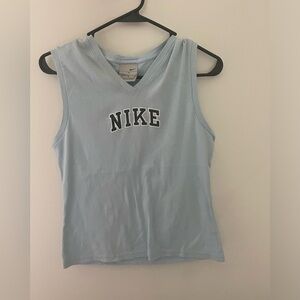 Vintage 90s Nike Light Blue Glitter Tank